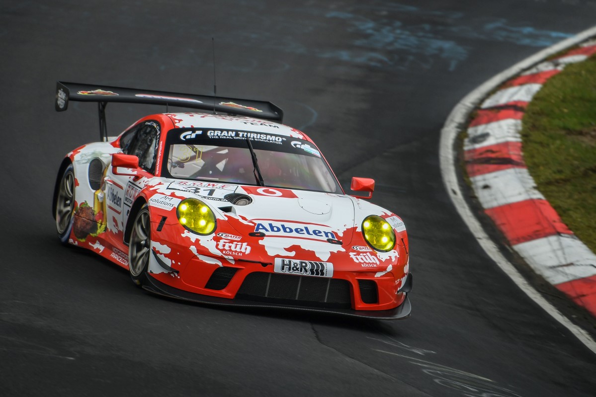 The race car Porsche 991 GT3 R 31